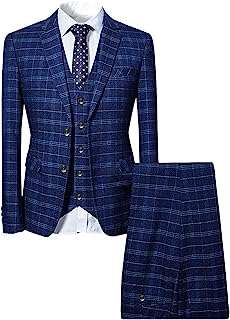 Costume 3 pièces coupe slim à carreaux bleu noir pour hommes costumes classiques une rangée. En quête de produits discount de qualité ? DIAYTAR COTE D'IVOIRE  est là pour vous satisfaire ! Explorez notre boutique en ligne et découvrez notre vaste gamme de produits pour la maison, l'électroménager, l'informatique et la mode. Obtenez des articles de dernière tendance à des prix incroyables et faites des économies substantielles.