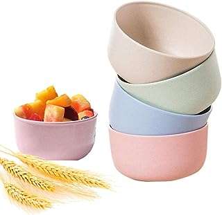 Bol de paille de blé naturel léger et biodégradable ensemble coloré de 4. DIAYTAR COTE D'IVOIRE  : votre destination shopping discount ! Découvrez notre boutique en ligne généraliste qui vous offre une multitude de produits à prix cassés, allant de l'électroménager à l'informatique en passant par la mode et les gadgets. Faites le choix du meilleur rapport qualité-prix et trouvez tout ce dont vous avez besoin en visitant notre site dès maintenant !