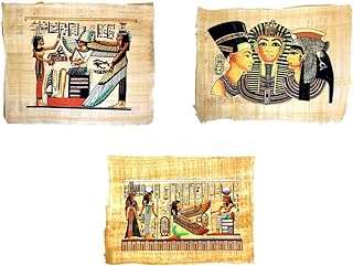 3 feuilles de peintures sur papyrus égyptien originales peintes à la main. Besoin de dépenser moins sans renoncer à la qualité ? DIAYTAR COTE D'IVOIRE  est là pour vous ! Explorez notre catalogue en ligne et découvrez une multitude de produits discount pour la maison, l'électroménager, l'informatique et la mode, qui répondront à tous vos besoins tout en respectant votre budget.