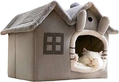 Lit d'hiver chaud et confortable en peluche pour chats et chiens lit ondulé pliable avec oreiller. DIAYTAR COTE D'IVOIRE  - Votre fournisseur en ligne pour des produits de qualité à des prix discount. Explorez notre boutique en ligne pour trouver des offres incroyables sur des articles allant des accessoires de mode aux appareils électroniques, en passant par les produits de jardinage et les jouets pour enfants.