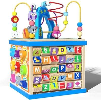 Cube d'activités d'apprentissage en bois cordova boîte au trésor pour animaux de la jungle. DIAYTAR COTE D'IVOIRE  - La solution idéale pour des achats discount en ligne. Explorez notre gamme complète de produits pour la maison, l'électroménager, l'informatique, la mode et les gadgets, et bénéficiez de tarifs compétitifs. Simplifiez votre expérience d'achat avec notre boutique en ligne conviviale et découvrez des offres imbattables.