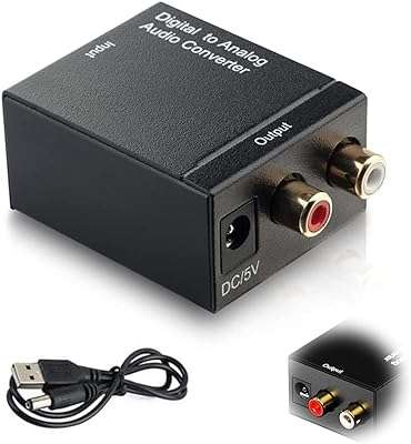 Convertisseur numérique analogique audio dac numérique adaptateur optique vers prise avec câble. DIAYTAR COTE D'IVOIRE, votre destination shopping pour toutes les bonnes affaires. Découvrez notre large gamme de produits discount, des accessoires de mode aux articles pour animaux de compagnie. Faites des économies sur tous vos achats avec DIAYTAR COTE D'IVOIRE .