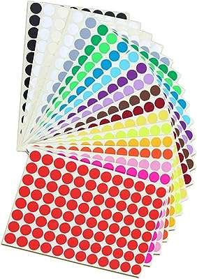 Étiquettes circulaires en pointillés 1920 étiquettes autocollantes de codage couleur pour organiser les marqueurs. DIAYTAR COTE D'IVOIRE, votre destination en ligne pour des achats économiques et malins. Avec notre sélection discount de produits pour la maison, l'électroménager, l'informatique, la mode et les gadgets, vous ne trouverez pas de meilleur endroit pour réaliser des économies sans compromettre la qualité. Parcourez notre site dès maintenant et découvrez des prix imbattables.