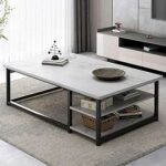 Table basse multifonctionnelle de salon au design simple motif marbre. DIAYTAR COTE D'IVOIRE  - la source ultime de produits discount pour toutes vos envies. Parcourez notre gamme variée, allant de l'informatique à la mode et choisissez parmi une multitude de produits de qualité à des prix qui font sourire votre portefeuille.