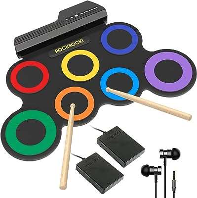 Ensemble de batterie électronique roxuki 7 pads d'entraînement boîte à rythmes pliable avec baguettes. Naviguez dans notre boutique en ligne DIAYTAR COTE D'IVOIRE  pour découvrir une sélection exceptionnelle de produits discount. De l'électroménager aux articles de mode en passant par l'informatique et les gadgets, vous trouverez tout ce dont vous avez besoin pour satisfaire vos envies tout en restant dans votre budget.