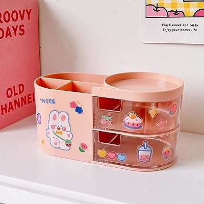 Boîte de rangement de papeterie kawaii organisateur de maquillage boîte fournitures compte à. DIAYTAR COTE D'IVOIRE  is your go-to online store for incredible discounts on a wide array of products. From practical home appliances to high-performance electronics, stylish fashion finds, and innovative gadgets, our store offers unbeatable deals that ensure your shopping experience is both affordable and enjoyable.