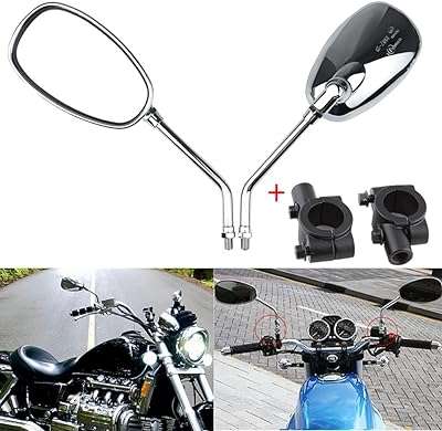 Rétroviseurs de moto universels chromés de 10 mm rétroviseurs latéraux pour honda. DIAYTAR COTE D'IVOIRE  est votre guichet unique pour des produits discount de haute qualité. Parcourez notre large sélection d'articles, allant des appareils électroménagers essentiels aux produits informatiques, en passant par les accessoires mode et les gadgets dernier cri, tout en profitant de prix imbattables.