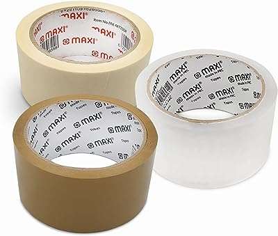 Lot de 3 rubans d'emballage maxi 48 mm x 50
