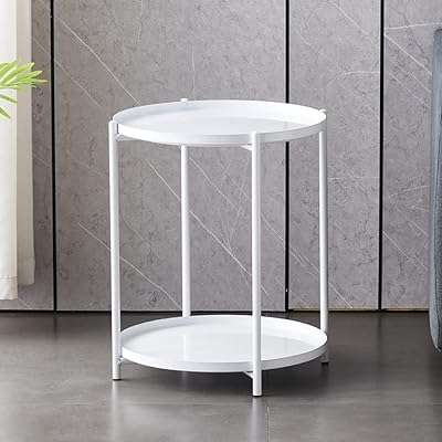 Table d'appoint table d'appoint ronde en métal à 2 niveaux avec plateau. Découvrez DIAYTAR COTE D'IVOIRE, votre destination en ligne pour des bonnes affaires sans compromis sur la qualité. Parcourez notre large éventail de produits discount allant de l'électroménager à l'informatique en passant par la mode et les gadgets. Faites de vraies économies en choisissant le meilleur rapport qualité-prix.