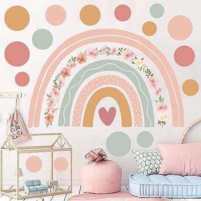 Sabazon grands stickers muraux en vinyle à pois style bohème avec fleurs arc en ciel pour chambre. Découvrez DIAYTAR COTE D'IVOIRE, votre nouveau repère en ligne pour des achats malins à prix réduit. Parcourez notre catalogue diversifié de produits discount, allant de l'électroménager à l'informatique, en passant par la mode et les gadgets. Obtenez les meilleures offres sans sacrifier la qualité, le tout dans le confort de votre foyer.