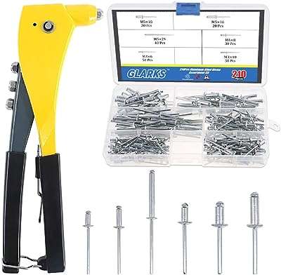 Jeu de rivets robustes glarex assortiment de 210 aveugles en aluminium pistolet à professionnel pour tôle. Faites des économies tout en restant tendance avec DIAYTAR COTE D'IVOIRE . Notre boutique en ligne généraliste propose des articles de mode et des gadgets à prix discount, sans compromis sur la qualité. Explorez notre sélection dès maintenant et trouvez les meilleures affaires du moment.