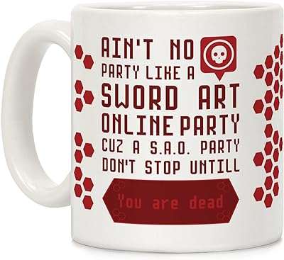Lookhuman ain't no party like sword art online tasse à café en céramique. DIAYTAR COTE D'IVOIRE  - Votre destination en ligne pour des affaires incroyables. Rendez-vous sur notre site et découvrez un choix sensationnel de produits discount, qu'il s'agisse de l'électroménager indispensable, de l'informatique à la pointe ou des dernières tendances en matière de mode.