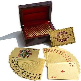 Jeu de cartes à jouer de poker en or 24 carats traditionnel avec boîte. DIAYTAR COTE D'IVOIRE  est le rendez-vous incontournable des chasseurs de bonnes affaires. Parcourez notre catalogue en ligne et trouvez tout ce dont vous avez besoin pour équiper votre maison, de l'électroménager à l'informatique en passant par les dernières tendances en matière de mode. Profitez de nos prix discounts pour réaliser de véritables économies.