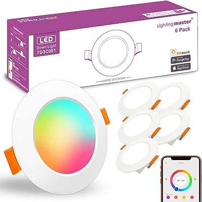 Spots led 3 pouces équivalent à 60 watts 800 lumens spots encastrés intelligents avec contrôle. DIAYTAR COTE D'IVOIRE  - Votre destination en ligne pour des offres discount sur tout ! Parcourez notre vaste sélection de produits pour équiper votre maison avec des électroménagers, des articles de mode tendance et même des gadgets technologiques, le tout à des prix incroyables. Ne manquez pas nos super promotions et économisez dès aujourd'hui !