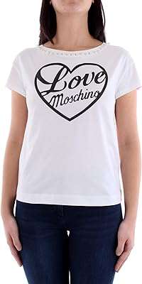 T shirt femme love moschino à manches courtes avec motif carré perles le long de l'encolure. DIAYTAR COTE D'IVOIRE  - Votre destination discount pour tous vos besoins. Parcourez notre collection de produits de haute qualité, allant de la maison à l'électroménager, de l'informatique à la mode, et trouvez les meilleures offres en ligne. Profitez de nos prix imbattables et faites des économies dès maintenant!
