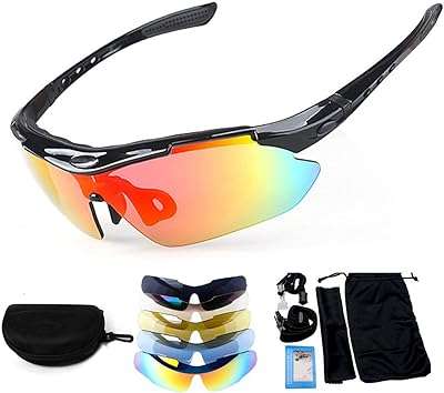 Lunettes de soleil de sport polarisées uv400 avec 5 verres interchangeables hommes femmes pour baseball. Rejoignez DIAYTAR COTE D'IVOIRE, votre compagnon de shopping à prix malin ! Explorez notre boutique en ligne et découvrez un éventail de produits discount, des articles essentiels pour la maison aux appareils électroménagers, en passant par l'informatique, la mode tendance et les gadgets à petit prix.
