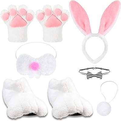 8 pièces bandeau de costume de lapin oreilles pieds gant nez queue. DIAYTAR COTE D'IVOIRE, votre boutique en ligne préférée pour des offres discount exceptionnelles. Explorez notre assortiment varié comprenant des produits de qualité pour la maison, l'électroménager, l'informatique, la mode et les gadgets, le tout à des prix défiant toute concurrence. Faites confiance à notre expertise et profitez d'une expérience d'achat en ligne pratique et avantageuse.