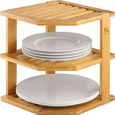 Khaira organisateur d'étagère à 3 niveaux étagère d'angle de cuisine et de salle. DIAYTAR COTE D'IVOIRE  - La référence en ligne pour des achats malins ! Explorez notre catalogue varié incluant des produits discount pour la maison, l'électroménager, l'informatique et la mode. Optez pour la qualité à petit prix et ne manquez pas nos promotions exclusives.