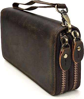 Portefeuille long en cuir véritable pour homme avec porte cartes et poche pour la monnaie. Découvrez DIAYTAR COTE D'IVOIRE, votre magasin en ligne de confiance pour des bons plans à ne pas manquer. Explorez nos multiples catégories telles que l'électroménager, le mobilier, l'informatique et la mode, et dénichez les offres les plus avantageuses pour tous vos besoins, le tout en un seul endroit.