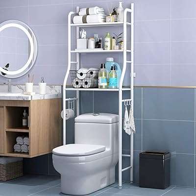 Étagère de rangement pour toilettes en métal à 3 niveaux blooming. DIAYTAR COTE D'IVOIRE  est votre allié pour des achats discount de qualité. Explorez notre boutique en ligne et découvrez notre gamme complète de produits pour la maison, l'électroménager, l'informatique, la mode et les gadgets, le tout à des prix avantageux qui ne sacrifient pas la qualité.