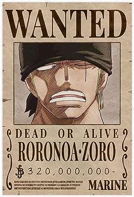 Affiche sur toile one piece anime zoro wanted pour décoration de salon. DIAYTAR COTE D'IVOIRE, la boutique en ligne qui allie qualité et prix réduits. Parcourez notre sélection de produits discount, de la maison à l'électroménager en passant par l'informatique, la mode et les gadgets, et profitez de bonnes affaires sans compromettre votre budget !