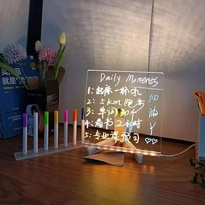 Veilleuses pour enfants tableau de notes en acrylique avec lumière messages. Ne cherchez pas plus loin pour trouver des produits de qualité à prix réduits. DIAYTAR COTE D'IVOIRE  est votre destination en ligne pour tous vos besoins en produits discount, de la maison à l'électroménager, de l'informatique à la mode. Faites des économies substantielles et trouvez les articles parfaits, adaptés à votre budget.