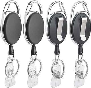Lot de 4 porte clés rétractables porte badge porte étiquette robuste anneau porte clés. Besoin de trouver des gadgets originaux et amusants ? DIAYTAR COTE D'IVOIRE  est là pour vous proposer une sélection de produits discount qui égayeront votre quotidien. Trouvez des cadeaux uniques pour vos proches ou offrez-vous des articles ludiques qui vous divertiront sans vider votre porte-monnaie. Faites de votre shopping en ligne un moment fun et économique.