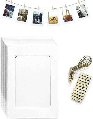 Wawasia 4" x 6" cadres photo en papier blanc avec pinces en bois et cordes. Besoin de trouver des gadgets originaux et amusants ? DIAYTAR COTE D'IVOIRE  est là pour vous proposer une sélection de produits discount qui égayeront votre quotidien. Trouvez des cadeaux uniques pour vos proches ou offrez-vous des articles ludiques qui vous divertiront sans vider votre porte-monnaie. Faites de votre shopping en ligne un moment fun et économique.
