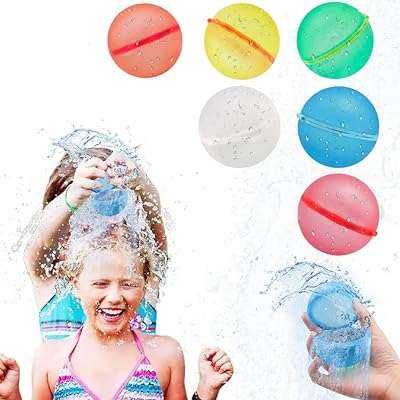 Ballons d'eau réutilisables gragra paquet de 6 balles rechargeables pour jeu. DIAYTAR COTE D'IVOIRE  vous offre un large éventail de produits discount adaptés à tous les budgets. Faites des bonnes affaires sur une sélection d'articles pour la maison, l'électroménager, l'informatique, la mode et les gadgets. Profitez de nos prix cassés et découvrez une nouvelle façon de faire des économies sans sacrifier la qualité !