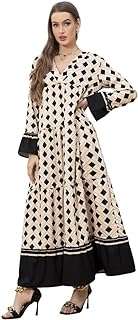 Robes longues élégantes modernes et décontractées col en v couleur contrastée. DIAYTAR COTE D'IVOIRE  - Votre source incontournable de produits discount pour la maison, l'électroménager, l'informatique, la mode et les gadgets. Nous sommes fiers de vous offrir une sélection variée à des prix exceptionnels. Parcourez notre boutique en ligne dès maintenant et trouvez les meilleures affaires!