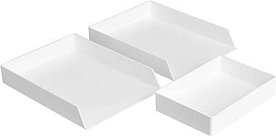 Organisateur de bureau en plastique amazonbasics ensemble d'accessoires 2 pièces. Parfaitement adapté aux chasseurs de bonnes affaires, DIAYTAR COTE D'IVOIRE  vous offre une expérience de shopping en ligne unique. Notre sélection abondante de produits discount, incluant des articles essentiels pour la maison, l'électroménager, l'informatique, la mode et les gadgets, garantit que vous trouverez ce que vous cherchez sans vous ruiner.
