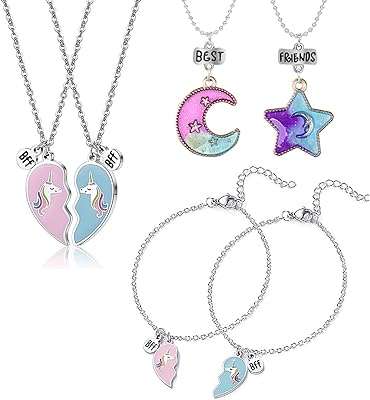 Ensemble de 6 colliers licorne pour filles avec bracelet meilleur collier. DIAYTAR COTE D'IVOIRE  est la boutique en ligne idéale pour les chasseurs de bonnes affaires. Explorez notre vaste choix de produits à prix discount, parmi lesquels l'électroménager, l'informatique, la mode et les gadgets, et économisez tout en vous faisant plaisir !