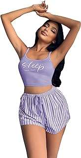 Ensemble pyjama deux pièces pour femme de vêtements de nuit court. Rejoignez DIAYTAR COTE D'IVOIRE, votre boutique en ligne pour des articles discount de qualité. Des essentiels de la maison aux dernières tendances en matière de mode et de gadgets high-tech, nous proposons une sélection variée à des prix compétitifs. Faites des bonnes affaires dès maintenant et profitez d'un shopping en ligne facile et pratique.