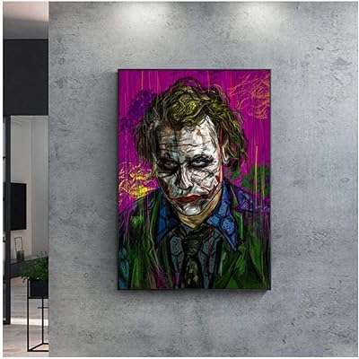 Cjyrjccc joker art mural moderne portrait abstrait impressions sur toile pour de ́coration. DIAYTAR COTE D'IVOIRE  : la destination incontournable pour des achats discount en ligne. Découvrez notre gamme complète de produits discount allant des indispensables de la maison aux dernières tendances en matière de gadgets et d'informatique. Faites des économies tout en obtenant des articles de qualité en un seul clic !