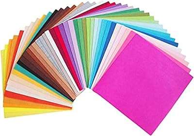 Castwave couleurs assorties artisanat feuilles de feutre carrés de tissu fleurs en faites à la main