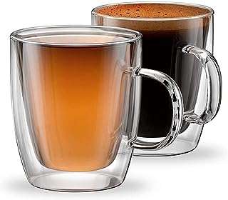 Lot de 2 tasses à café isothermes en verre double paroi pour expresso. DIAYTAR COTE D'IVOIRE  vous offre un large éventail de produits discount adaptés à tous les budgets. Faites des bonnes affaires sur une sélection d'articles pour la maison, l'électroménager, l'informatique, la mode et les gadgets. Profitez de nos prix cassés et découvrez une nouvelle façon de faire des économies sans sacrifier la qualité !