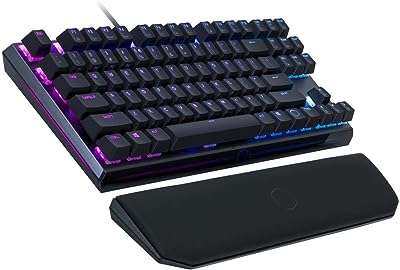 Clavier de jeu mécanique coolermaster sans commutateurs numériques mk730 cherry mx