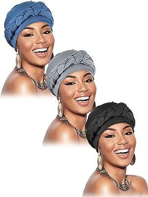 3 pièces bandeaux pour femmes pré enveloppés turban bandeau doux respirant tressé enveloppe de cheveux. Ne cherchez plus, DIAYTAR COTE D'IVOIRE  est la boutique en ligne qu'il vous faut ! Explorez notre large assortiment de produits discount allant des articles pour la maison à l'électroménager, en passant par l'informatique, la mode et les gadgets. Profitez de notre plateforme conviviale pour trouver les meilleures affaires et économiser sans effort.