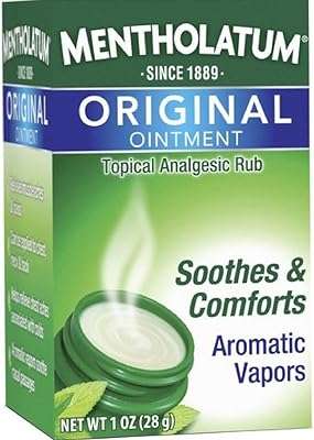 Pommade apaisante mentolatum parfum vapeur 295 ml (paquet de 3). DIAYTAR COTE D'IVOIRE, votre boutique en ligne préférée pour dénicher des produits à prix discount. Rendez-vous sur notre site pour trouver toutes les bonnes affaires de la maison à l'électroménager en passant par les gadgets high-tech. Ne sacrifiez pas la qualité pour économiser, optez pour DIAYTAR COTE D'IVOIRE  !
