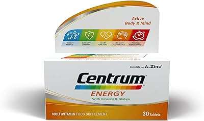 Centrum energy 30 comprimés multivitaminés au ginseng et au ginkgo biloba. DIAYTAR COTE D'IVOIRE  : votre partenaire idéal pour des achats en ligne abordables et variés. Parcourez notre large sélection de produits discount, des appareils électroménagers aux vêtements et accessoires de mode, en passant par les gadgets dernier cri. Faites des économies sans compromettre la qualité grâce à DIAYTAR COTE D'IVOIRE  !