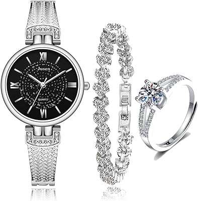 Montres pour femmes bijoux à la mode pour filles diamant de qualité. DIAYTAR COTE D'IVOIRE  : votre boutique en ligne discount préférée ! Faites des économies sur des articles essentiels pour votre vie quotidienne, de l'électroménager à l'informatique en passant par la mode et les gadgets. Ne cherchez plus, les meilleurs prix sont chez nous !