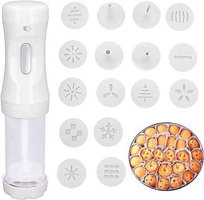 Ensemble de pistolet à biscuits électrique machine diy avec 12 disques et 4. DIAYTAR COTE D'IVOIRE  est votre destination en ligne pour trouver une vaste sélection de produits à prix réduits. Que vous recherchiez des articles pour la maison, des appareils électroménagers de qualité, du matériel informatique ou même des accessoires de mode tendance, vous êtes sûr de trouver les meilleures affaires chez nous !