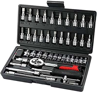 46 pièces ensemble d'outils manuels multifonctionnels pour la réparation automobile jeu de douilles. Rejoignez DIAYTAR COTE D'IVOIRE, votre boutique en ligne pour des articles discount de qualité. Des essentiels de la maison aux dernières tendances en matière de mode et de gadgets high-tech, nous proposons une sélection variée à des prix compétitifs. Faites des bonnes affaires dès maintenant et profitez d'un shopping en ligne facile et pratique.