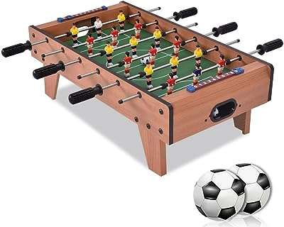 Mini table de baby foot ensemble de jeu de football portable assemblage facile plateau en bois avec ballons. Faites des économies sans compromis sur la qualité avec DIAYTAR COTE D'IVOIRE . Notre boutique en ligne propose une variété de produits discount de la maison à l'électroménager, en passant par l'informatique et les accessoires de mode. Soyez à l'affût des offres spéciales et des remises exceptionnelles pour réaliser de bonnes affaires !
