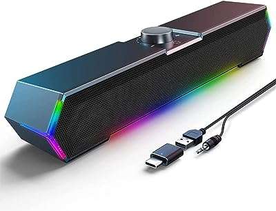 Haut parleurs de bureau à écran tactile avec son clair alimentés par usb c usb pour pc. Laissez-vous séduire par DIAYTAR COTE D'IVOIRE, votre boutique en ligne qui saura vous offrir des produits de qualité à des prix compétitifs. Que vous recherchiez des équipements pour la maison, des appareils électroménagers, des accessoires informatiques ou des articles de mode tendance, vous trouverez tout cela et bien plus encore dans notre sélection discount.