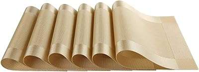 Napperons de table à manger dayoung lot de 6 sets en vinyle tissé et lavable. Trouvez tout ce dont vous avez besoin à des prix incroyables sur DIAYTAR COTE D'IVOIRE ! Que vous cherchiez des meubles abordables pour votre maison, des appareils électroménagers de qualité ou des gadgets technologiques à la pointe, notre boutique en ligne généraliste regorge de bonnes affaires.