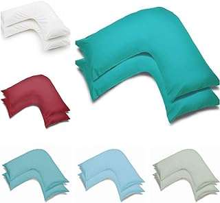 Housses d'oreiller unies en polyester et coton en forme de v  . Parcourez la boutique en ligne DIAYTAR COTE D'IVOIRE  et plongez dans un univers de bonnes affaires. Que vous ayez besoin de nouveaux appareils électroménagers, d'une garde-robe tendance ou des dernières nouveautés en matière de technologie, notre large gamme de produits discount vous offre la possibilité de faire des économies tout en vous faisant plaisir. Avec DIAYTAR COTE D'IVOIRE, profitez des meilleurs prix sans jamais compromettre la qualité.