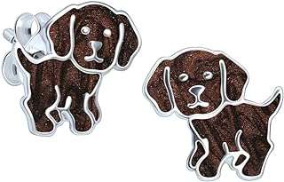 Boucles d'oreilles labrador chocolat marron en argent sterling. Ne cherchez plus ailleurs, DIAYTAR COTE D'IVOIRE  offre une large gamme de produits discount en ligne. Faites des affaires exceptionnelles dans tous les domaines, qu'il s'agisse de l'informatique, de la maison ou de la mode. Avec notre sélection variée et notre engagement envers les prix bas, vous êtes sûr de trouver ce que vous recherchez.