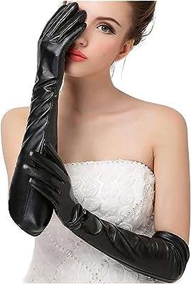Gants en cuir pour femmes gants longs élégants pour l'hiver pour femmes et dames. Parfaitement adapté aux chasseurs de bonnes affaires, DIAYTAR COTE D'IVOIRE  vous offre une expérience de shopping en ligne unique. Notre sélection abondante de produits discount, incluant des articles essentiels pour la maison, l'électroménager, l'informatique, la mode et les gadgets, garantit que vous trouverez ce que vous cherchez sans vous ruiner.