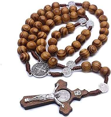 Chapelet en bois fait à la main pendentif croix perles catholiques chapelet de prière. À la recherche de bons plans pour équiper votre maison à moindre coût ? DIAYTAR COTE D'IVOIRE  est là pour vous ! Découvrez notre sélection de produits discount pour la maison, de l'électroménager à la décoration, et profitez de prix imbattables tout au long de l'année.